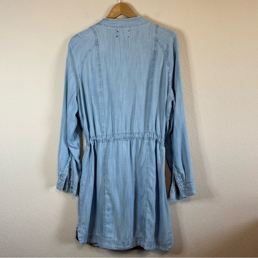 Lou & Grey Light Blue Wrap Dress - Picture 8 of 14